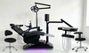 CQ-217 blace color and stanling floor box dental chair